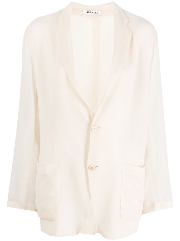 White on sale sheer blazer