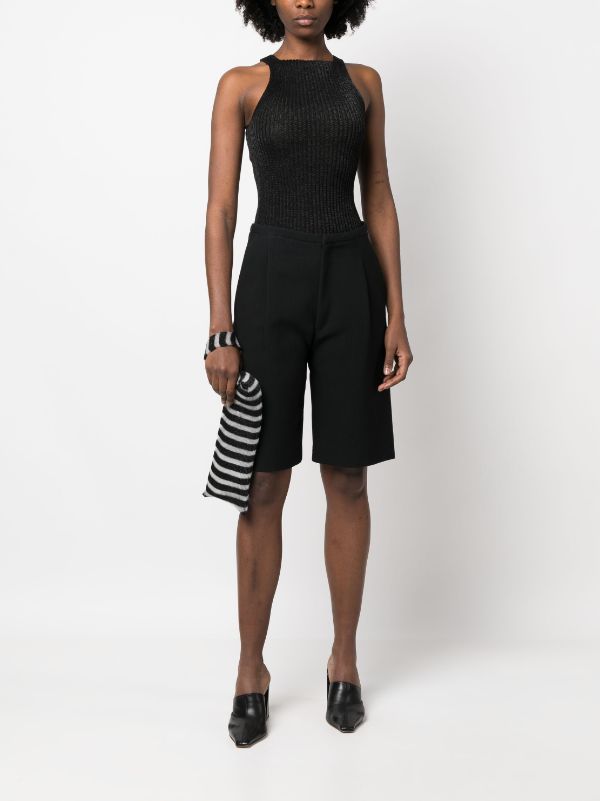 A. ROEGE HOVE Emma high-neck Ribbed Tank Top | Black | FARFETCH