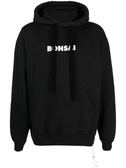Hoodie en coton à logo imprimé - Bonsai - Modalova