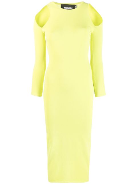 DSQUARED2 cut-out detail midi dress Women