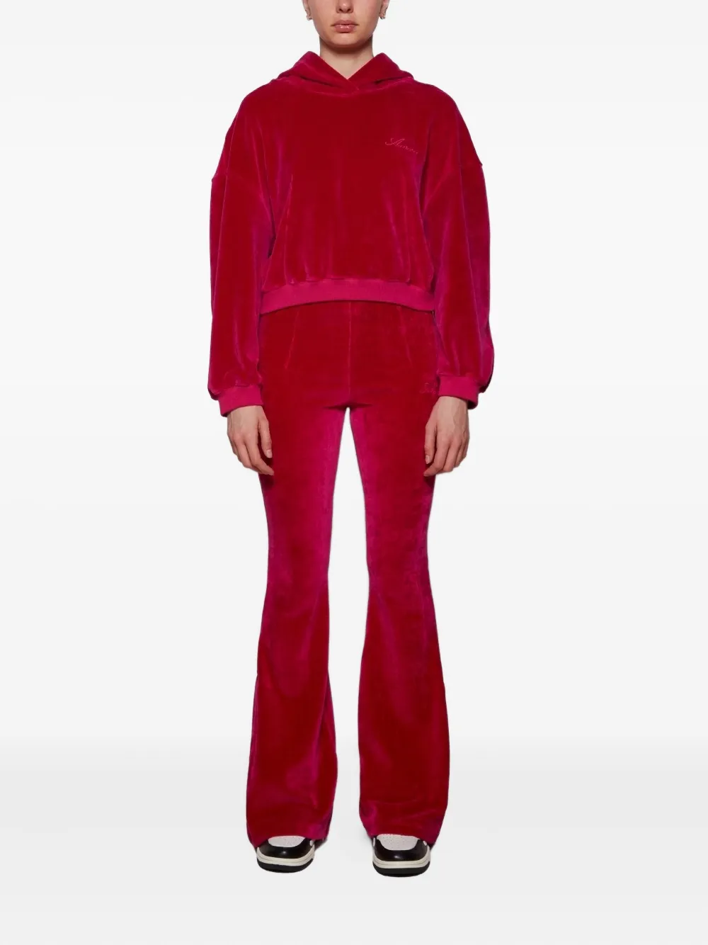 AMIRI velour flared pants - Roze