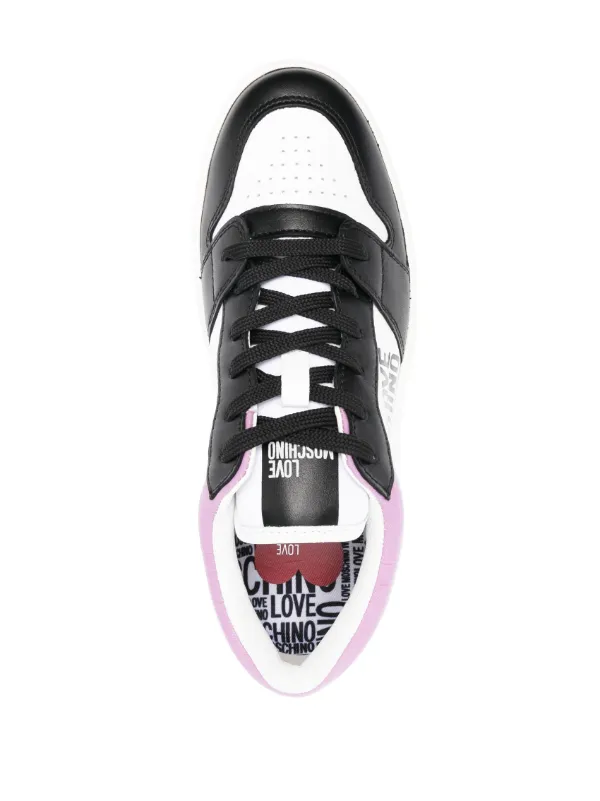 Love Moschino colour-block logo-print Sneakers | White