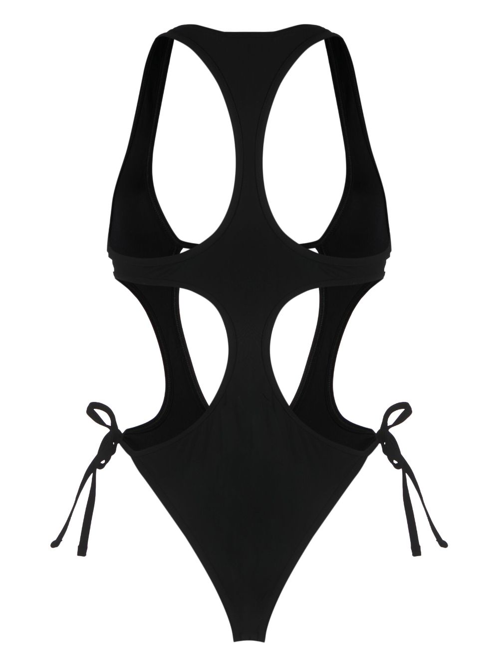 Shop Andreädamo Cut-out Sleeveless Swimsuit In Black