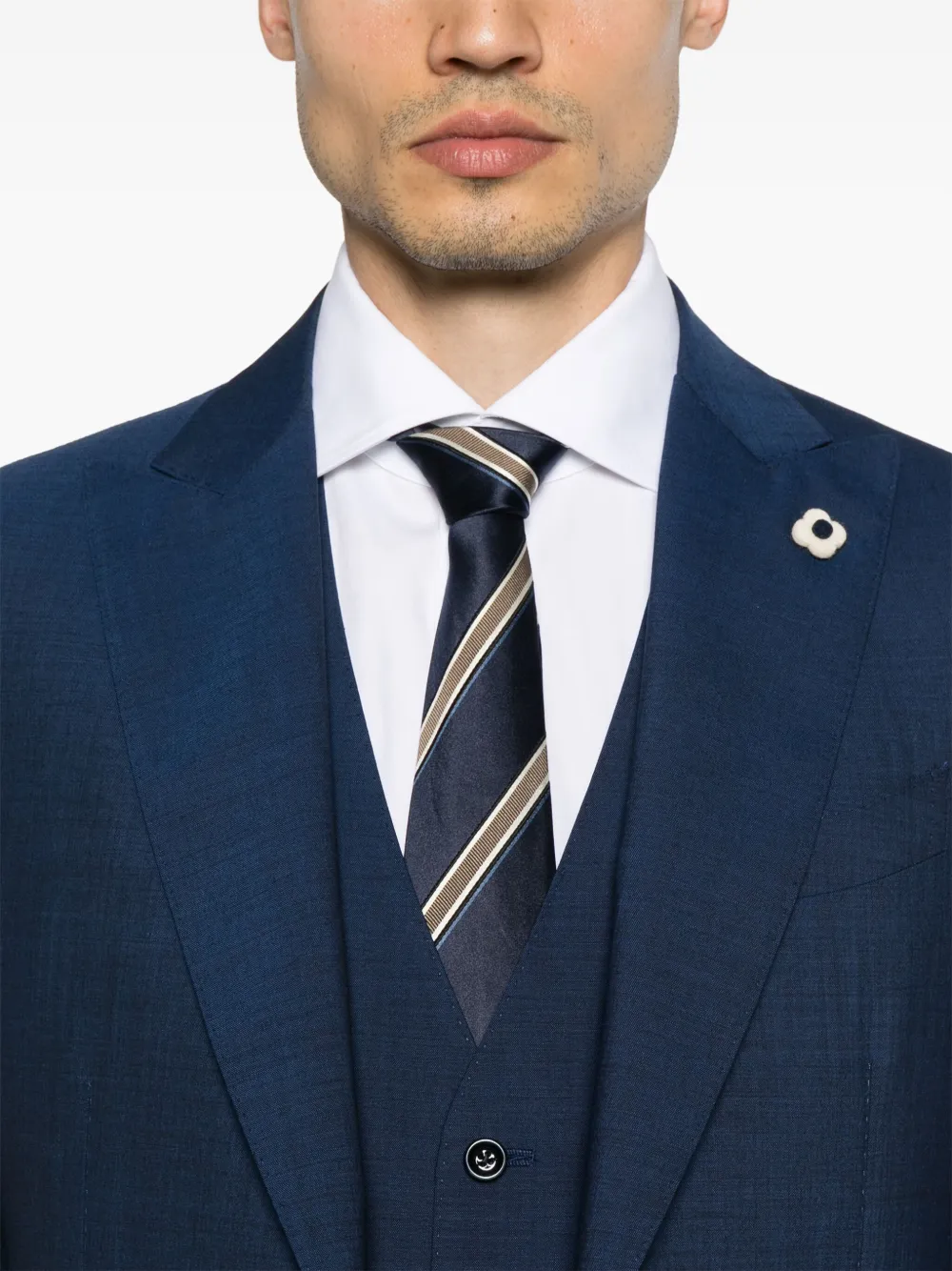 Lardini Pak met broche detail Blauw