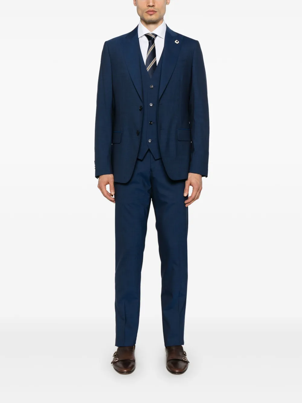 Lardini brooch-detail suit | Single Breasted Suits | Image 2