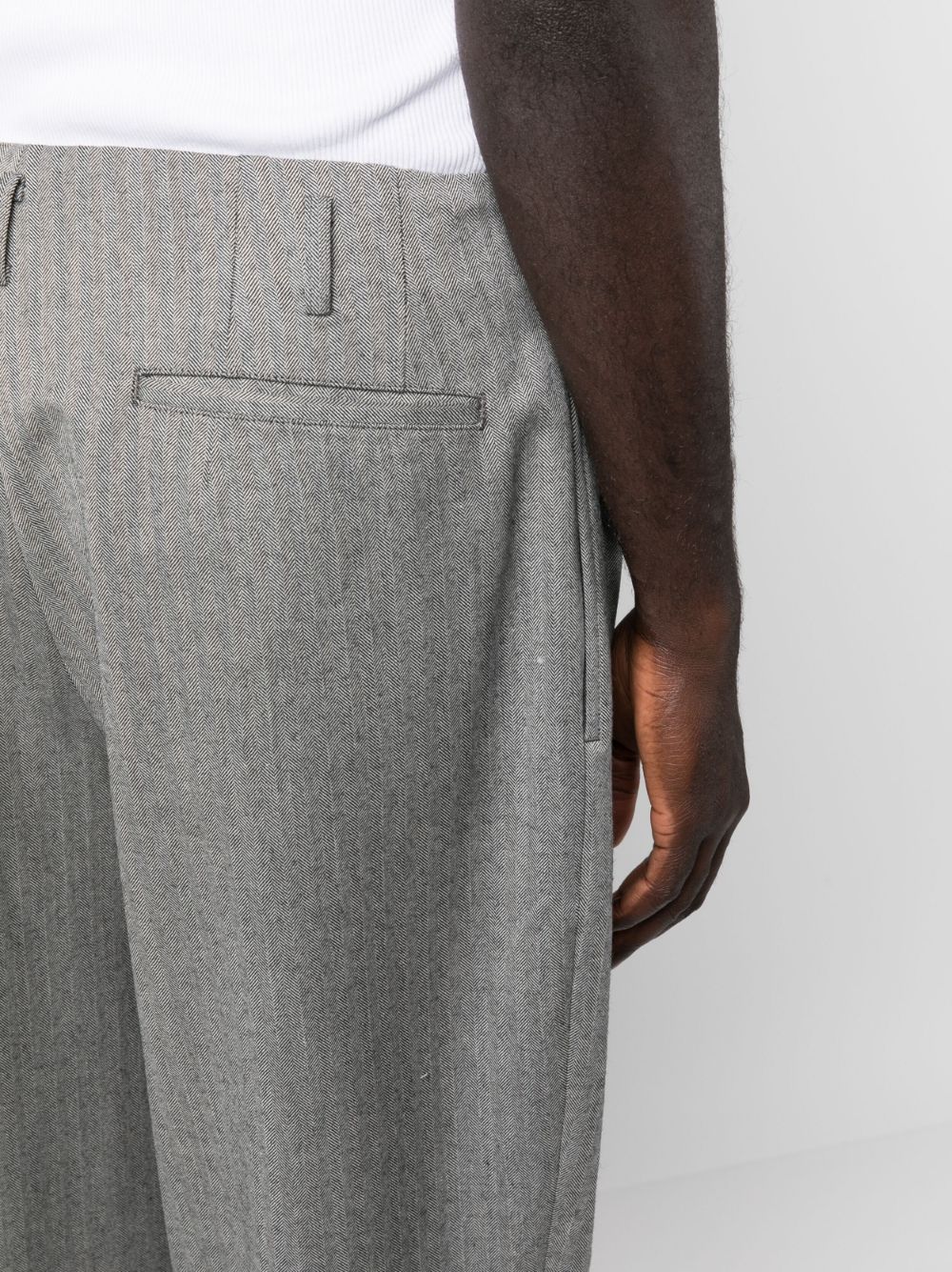 Comme Des Garçons Homme Deux Straight-leg Wool Trousers In Black