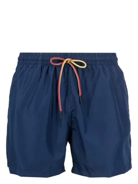 Nos Beachwear logo-patch swim shorts