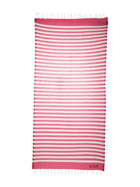 MC2 Saint Barth Kids striped cotton beach towel