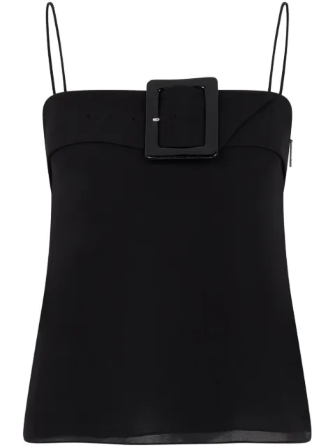 Christopher Kane square-neck buckle-detail top