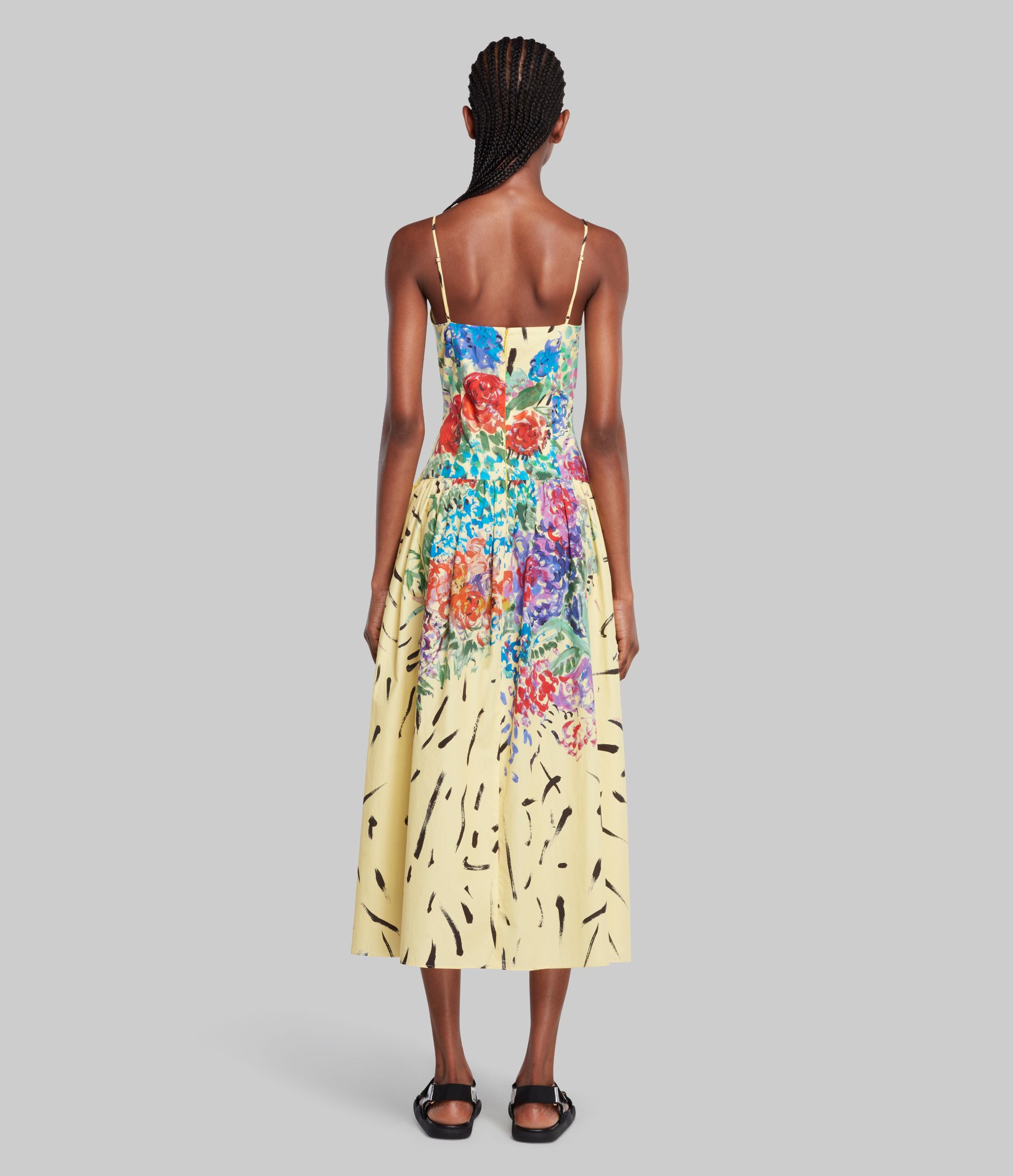 Positano Painted By Cami Gathered Dress | Christopher Kane