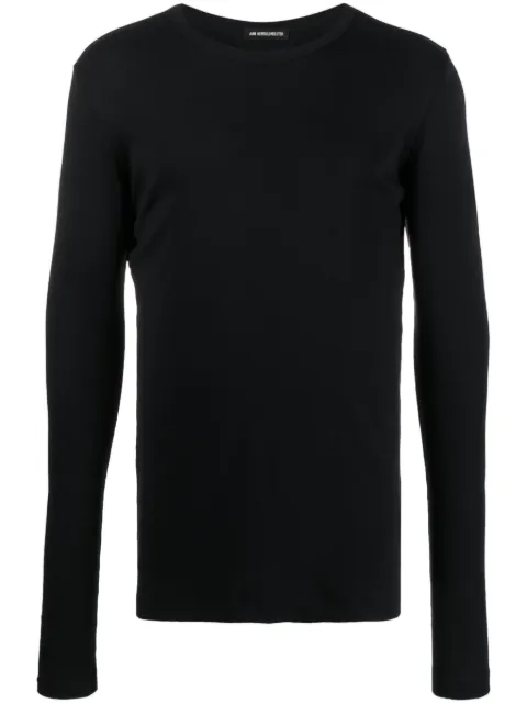 Ann Demeulemeester crewneck long-sleeve shirt