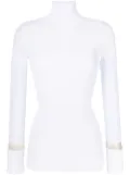 Toga high-neck knitted top - White