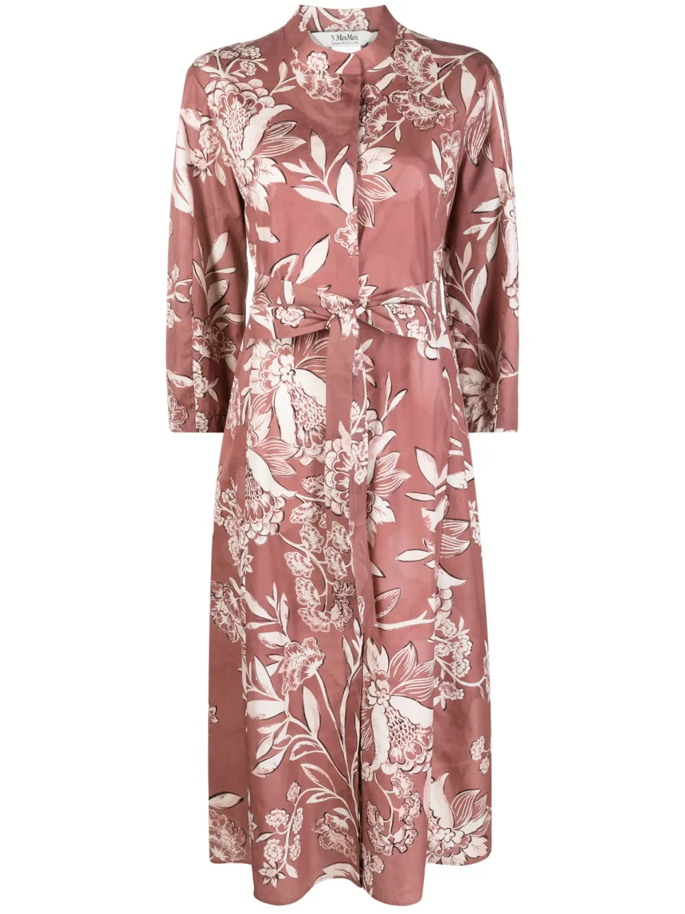 'S MAX MARA FLORAL-PRINT SHIRT DRESS