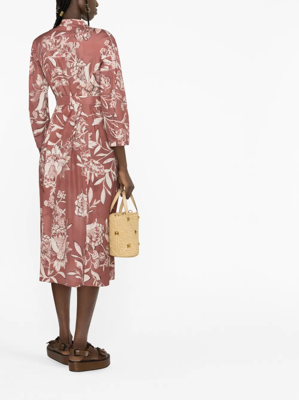 'S MAX MARA FLORAL-PRINT SHIRT DRESS