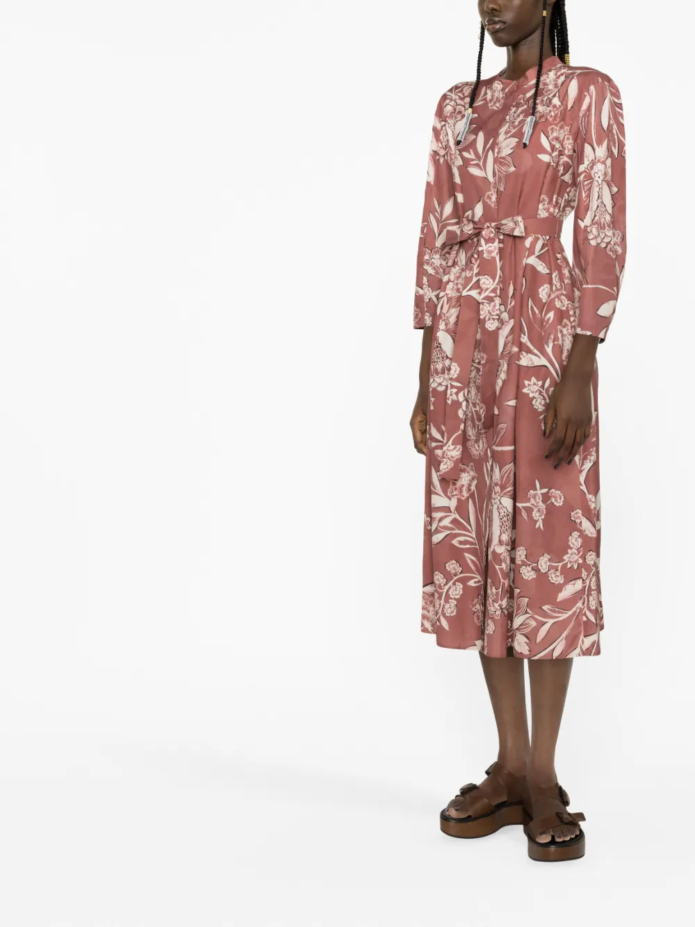 'S MAX MARA FLORAL-PRINT SHIRT DRESS