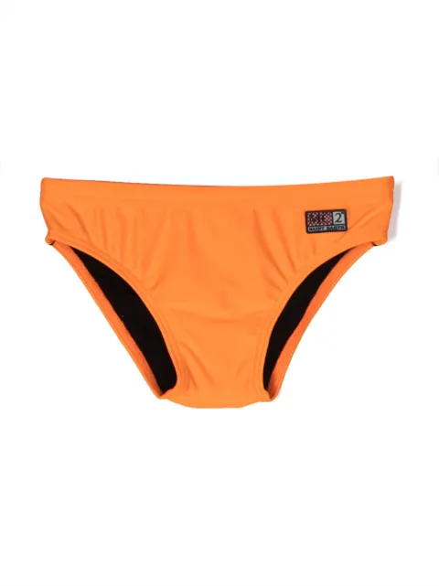 MC2 Saint Barth Kids logo-patch swim trunks