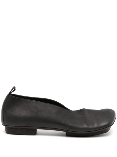 Uma Wang asymmetric-toe leather ballerinas