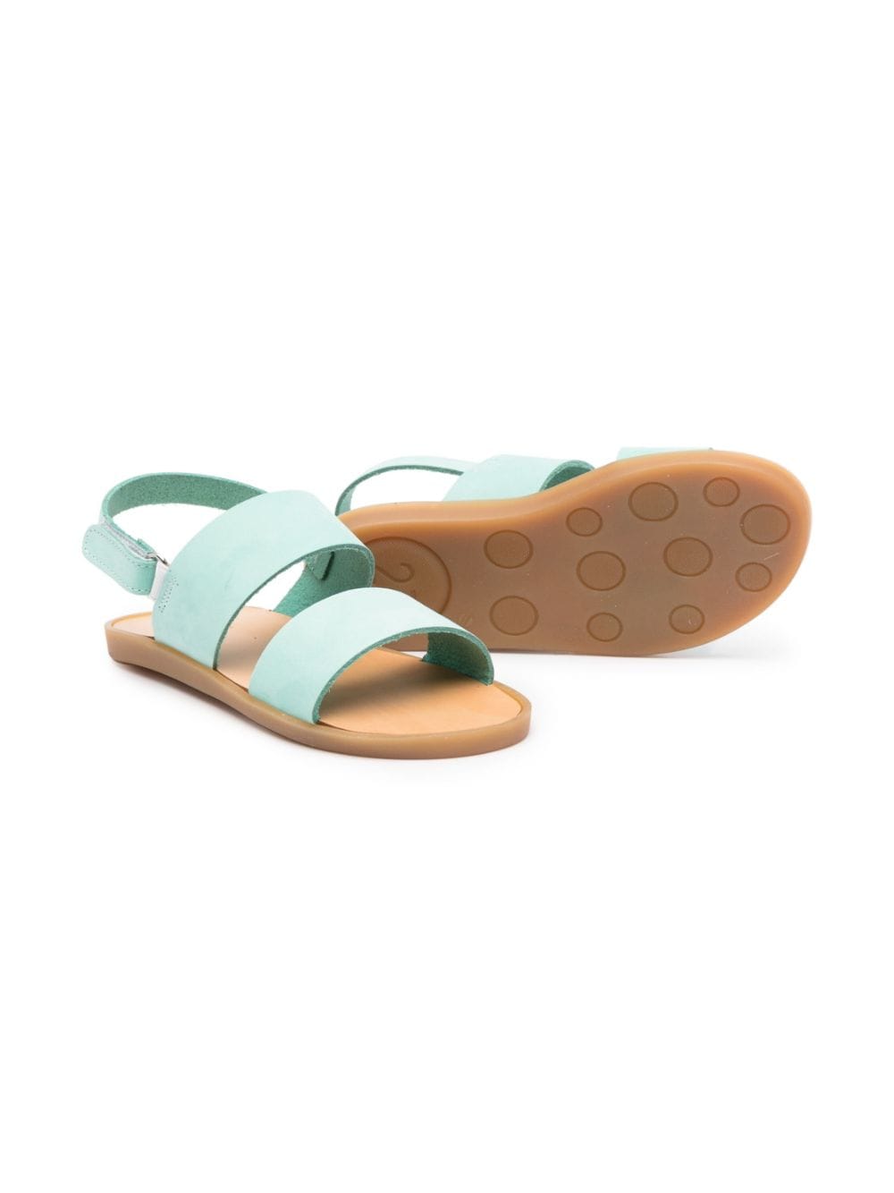 Shop Babywalker Open-toe Touch-strap Sandals In Green