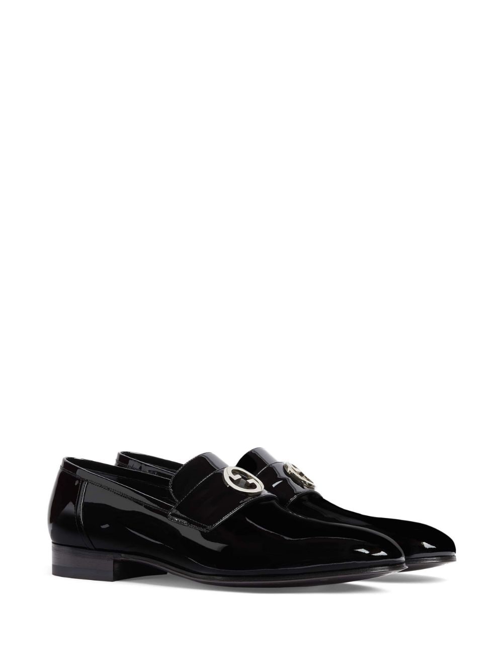 Gucci Loafers met logoplakkaat - Zwart