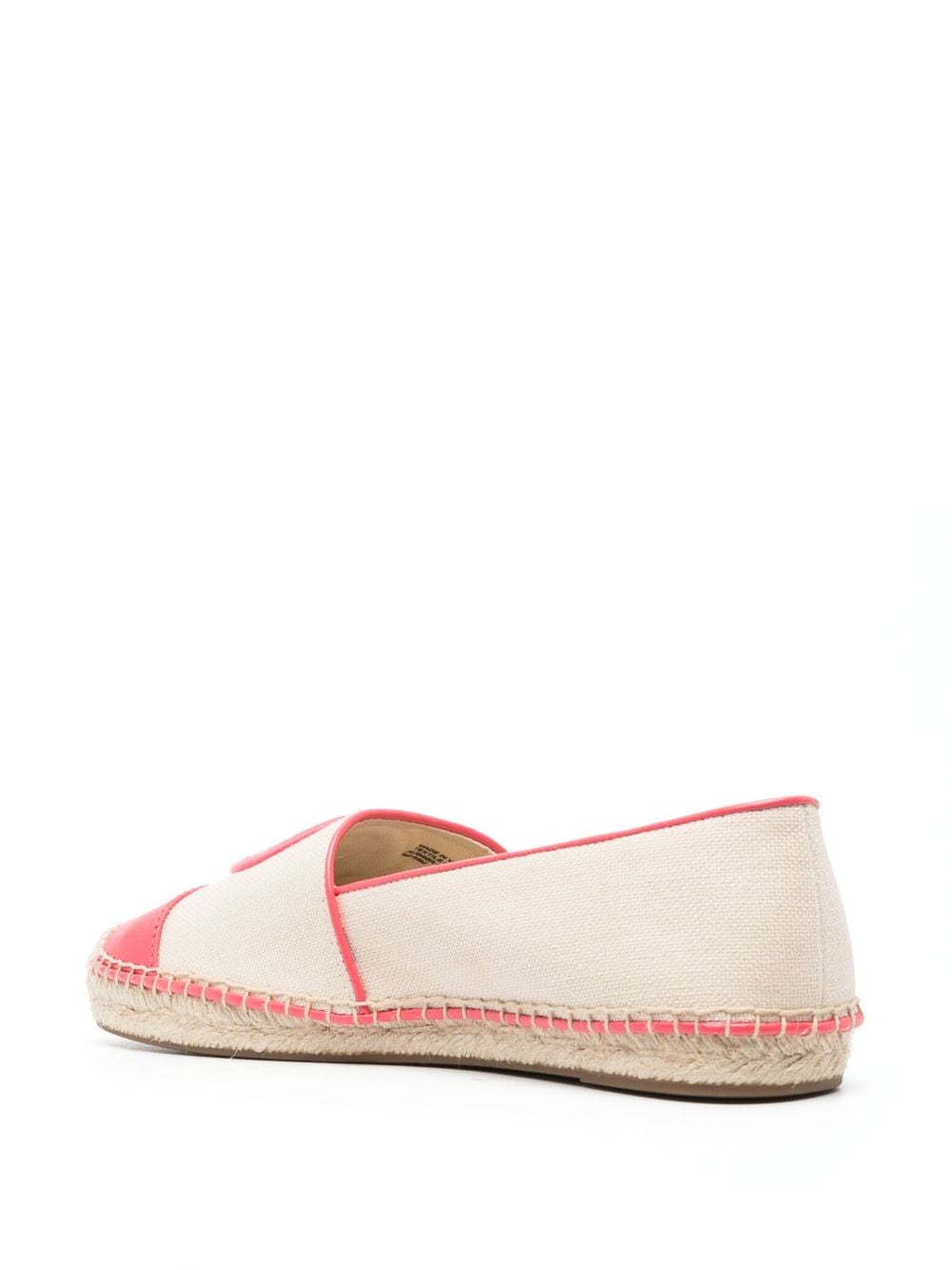 Shop Michael Kors Monogram-embroidered Espadrilles In Nude