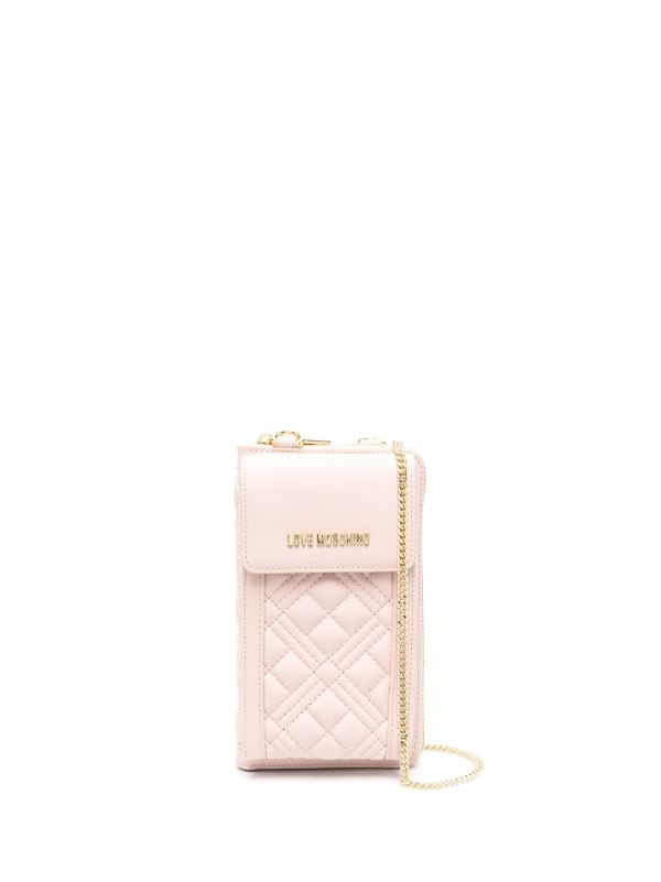 Love Moschino Quilted Crossbody Bag in Pink