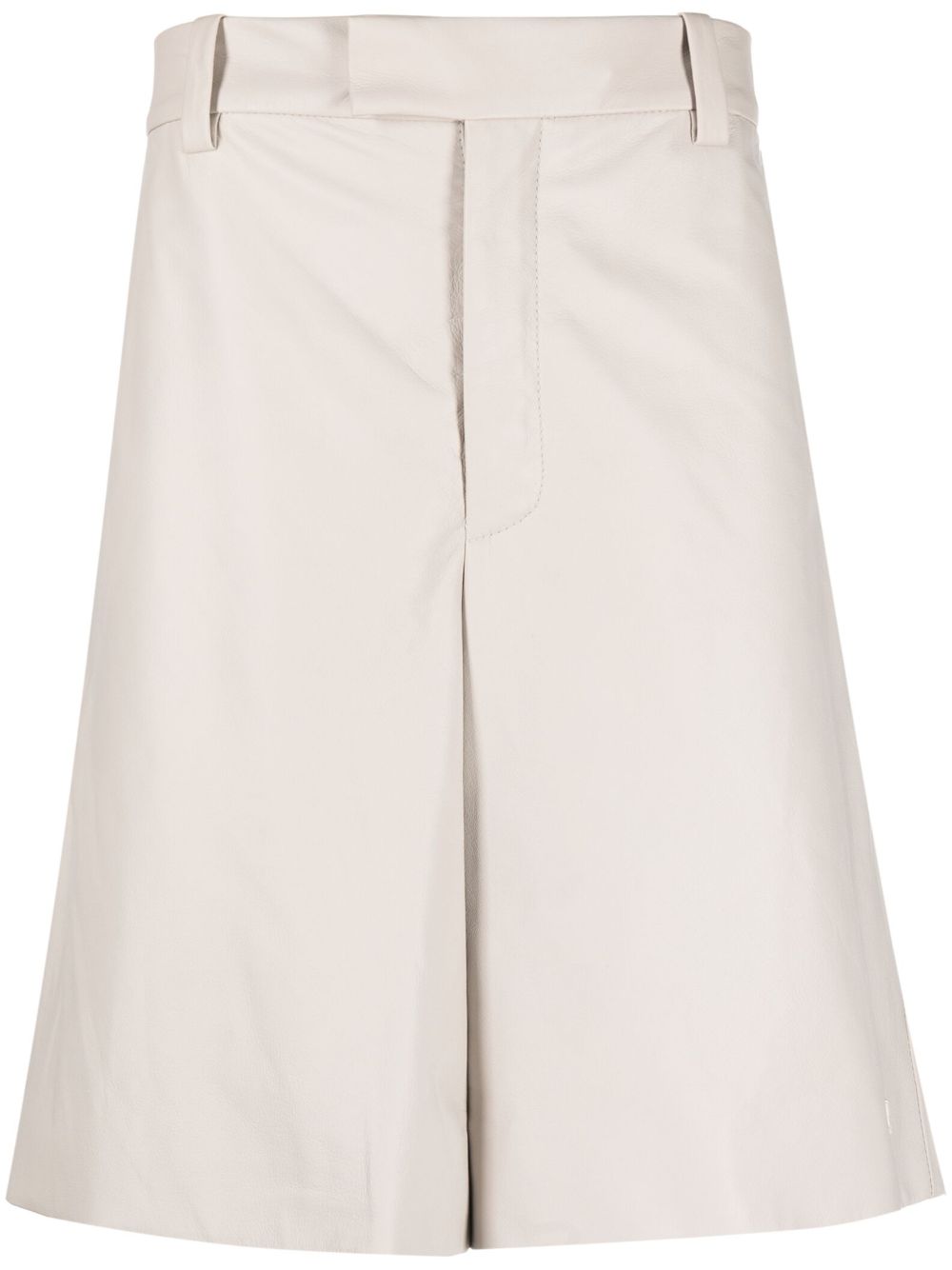 AMIRI Leather Bermuda Shorts - Farfetch