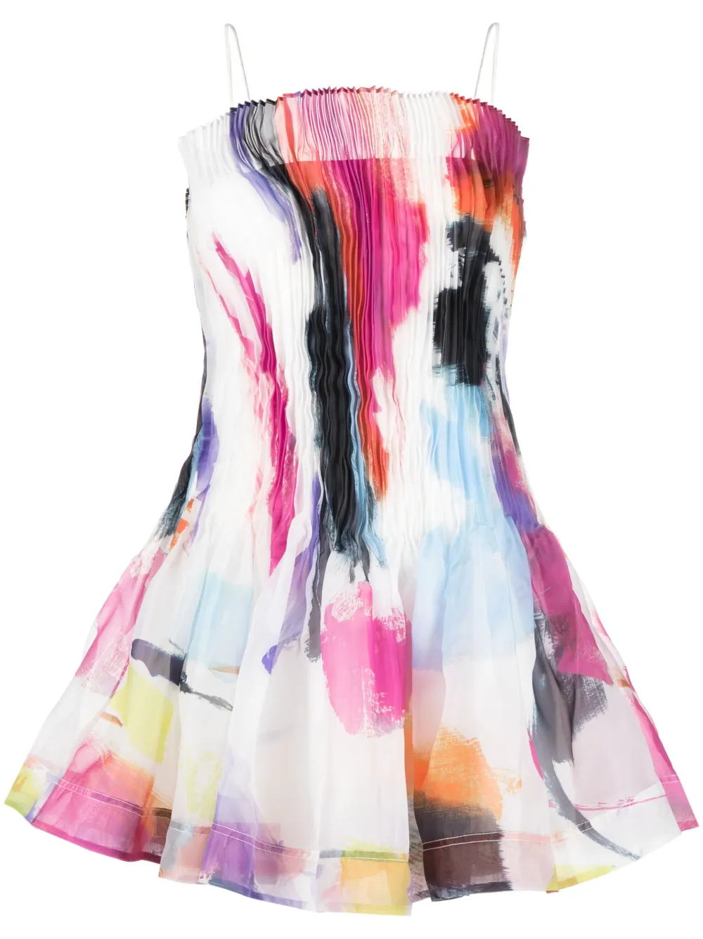 AJE CELESTIAL PLEATED MINI DRESS