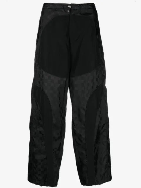 MISBHV pantalones anchos con monograma en jacquard