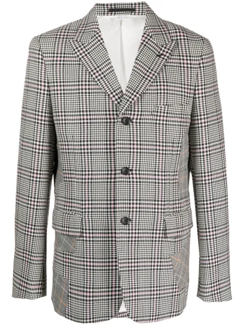 Comme des Garçons Homme Plus patchwork detailing checked blazer