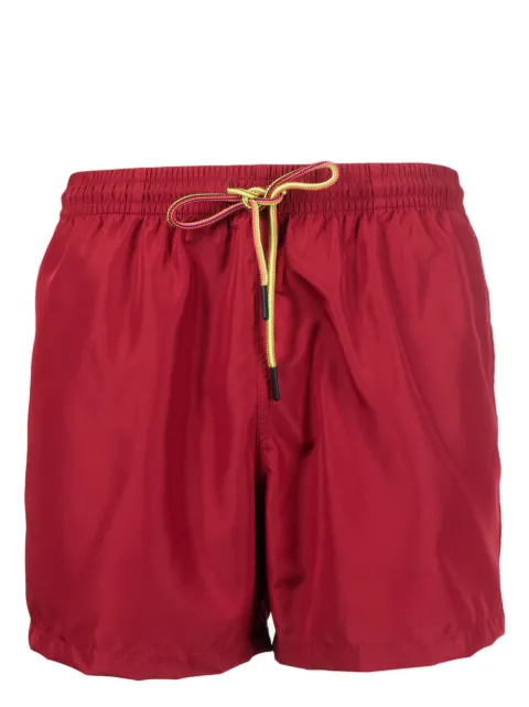 Nos Beachwear logo-patch swim shorts