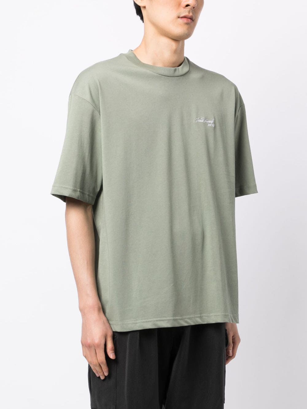 Shop Izzue Graphic-print Cotton T-shirt In Green