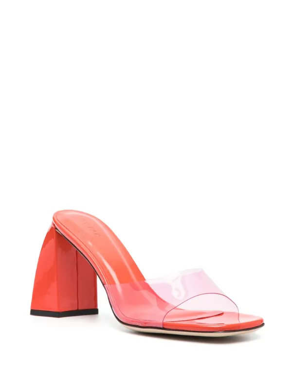 サンダル・ミュール by FAR 'Michel' sandals BY FAR 100mm Michele Sandals | Orange | FARFETCH