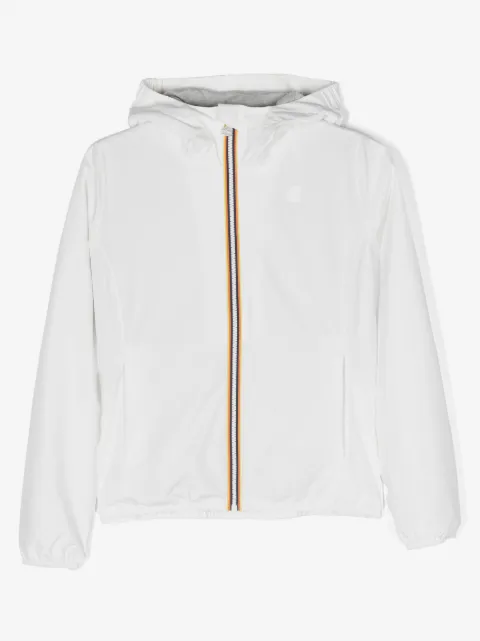 K Way Kids logo-patch hooded jacket