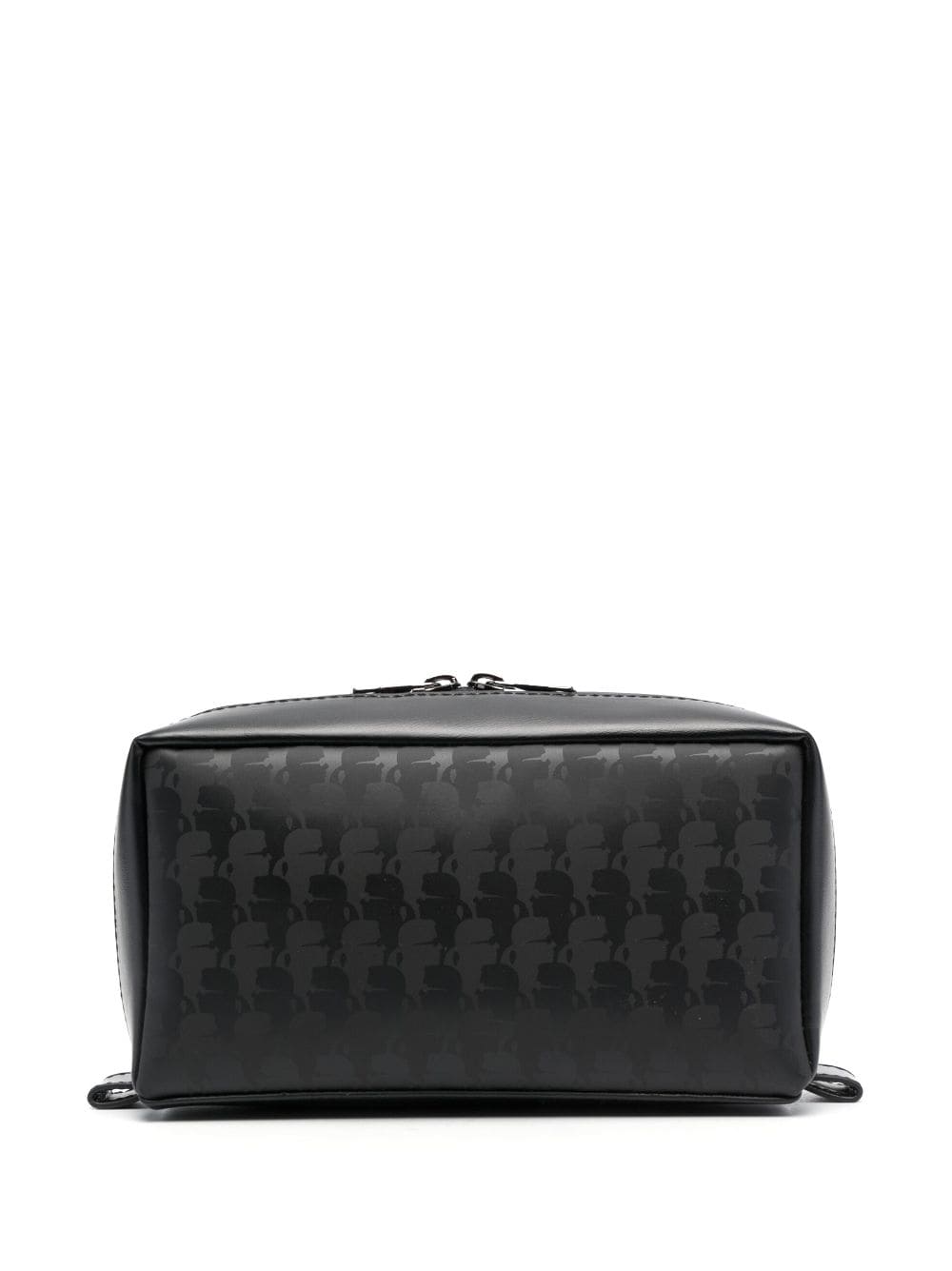 Karl Lagerfeld graphic-print wash bag - Zwart