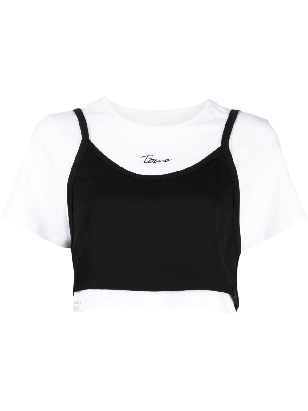 Izzue Layered Short-sleeve Crop Top - Farfetch