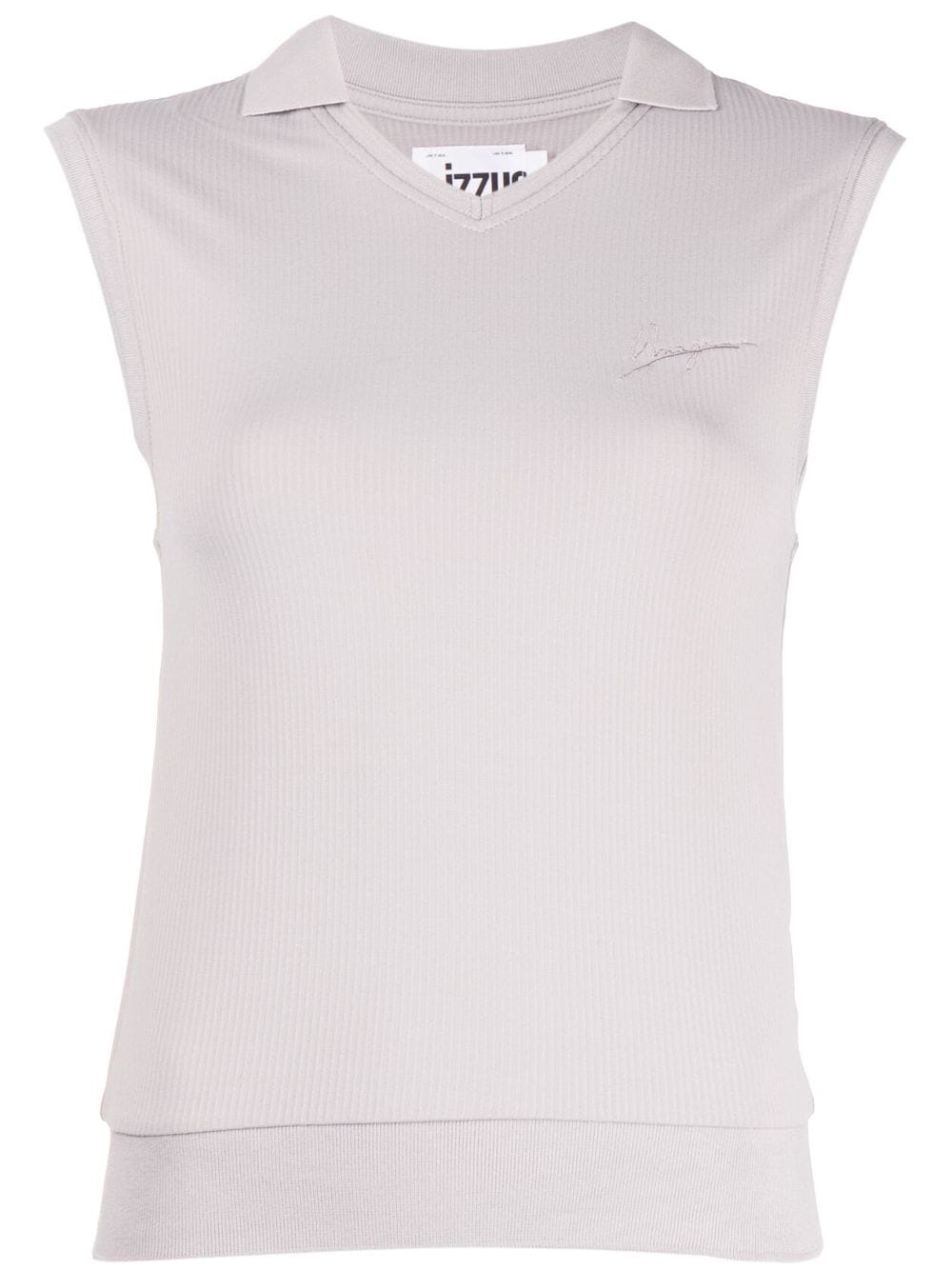 Image 1 of izzue sleeveless ribbed-knit top