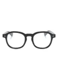 Lesca round-frame optical glasses - Black