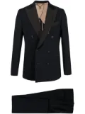 Maurizio Miri double-breasted mohair-wool-blend suit - Blue