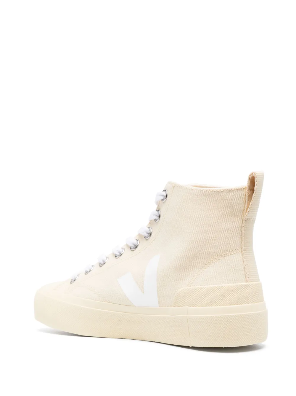 Veja Logo-patch Hi-top Sneakers In Neutrals