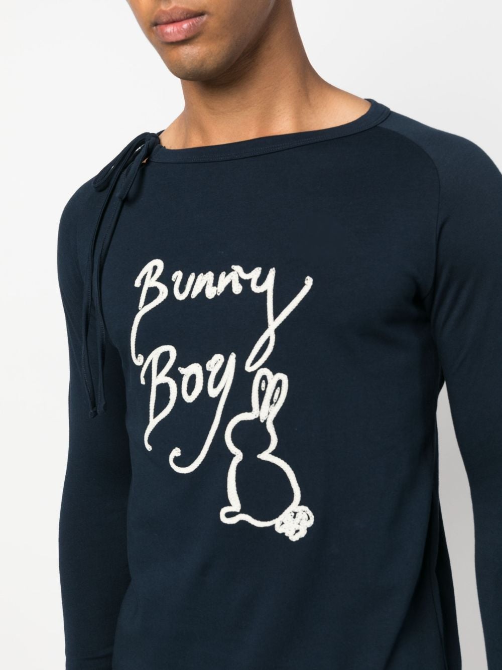 Shop S.s.daley Bunny Boy-slogan T-shirt In Blue
