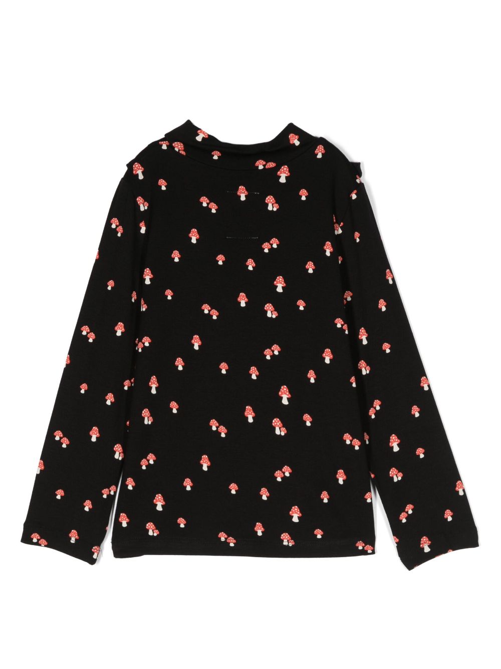 Shop Wauw Capow By Bangbang Ally Mushroom Long-sleeves T-shirt In Black