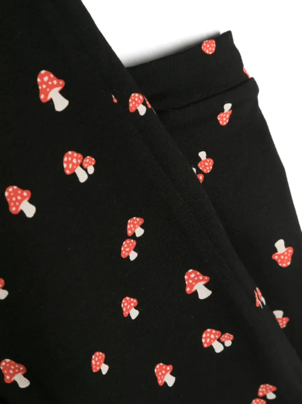 mushroom print leggings