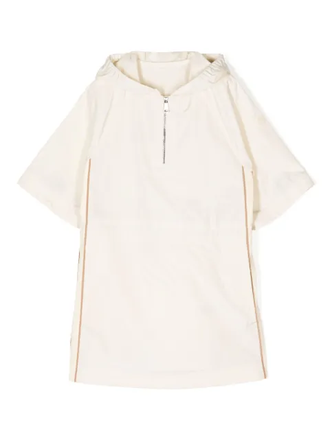 Moncler Enfant vestido manga corta con capucha
