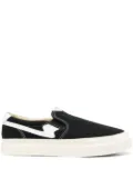 Stepney Workers Club contrast-stitch slip-on sneakers - Black
