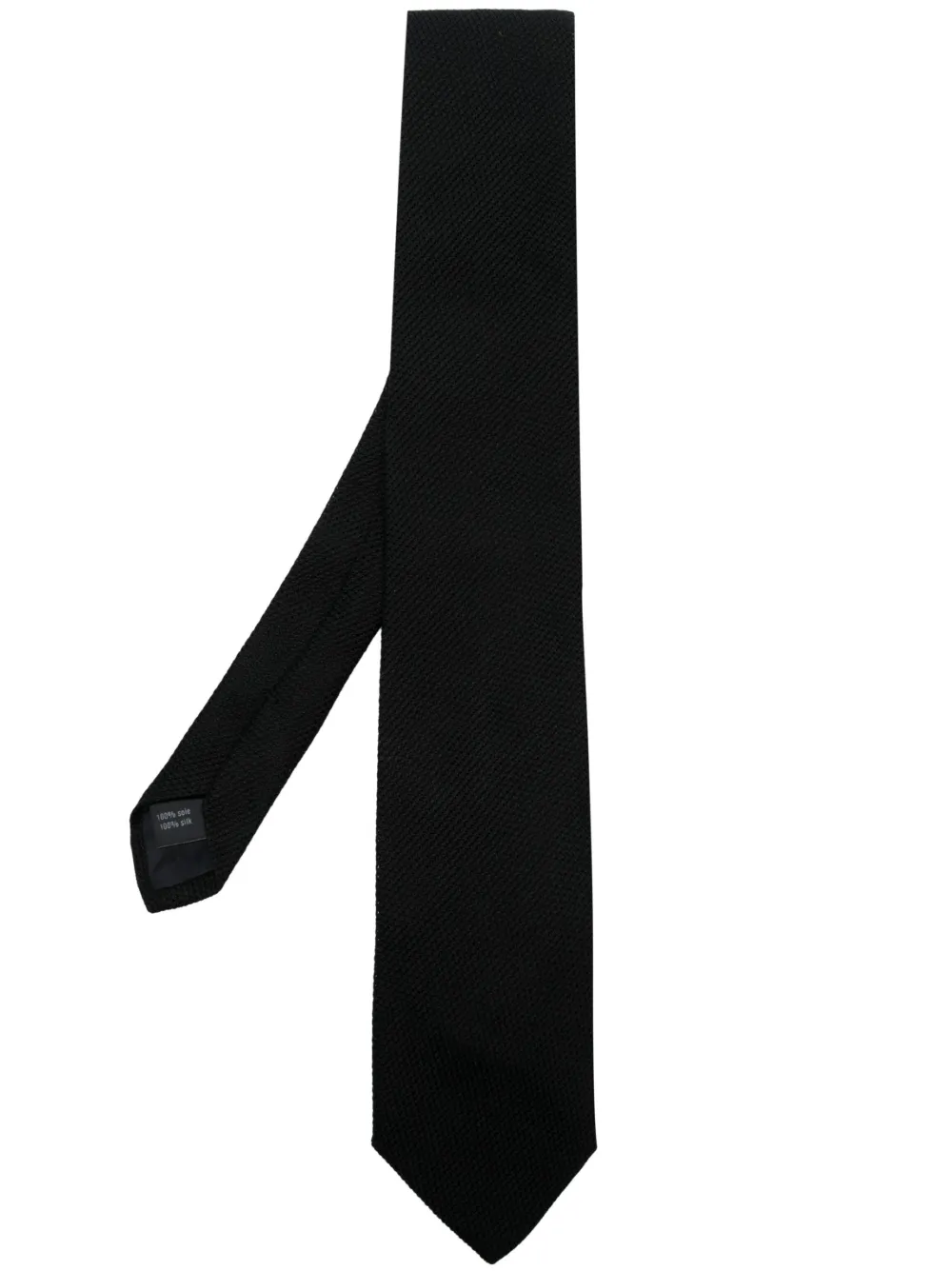 FURSAC textured silk tie | Black | Image 1