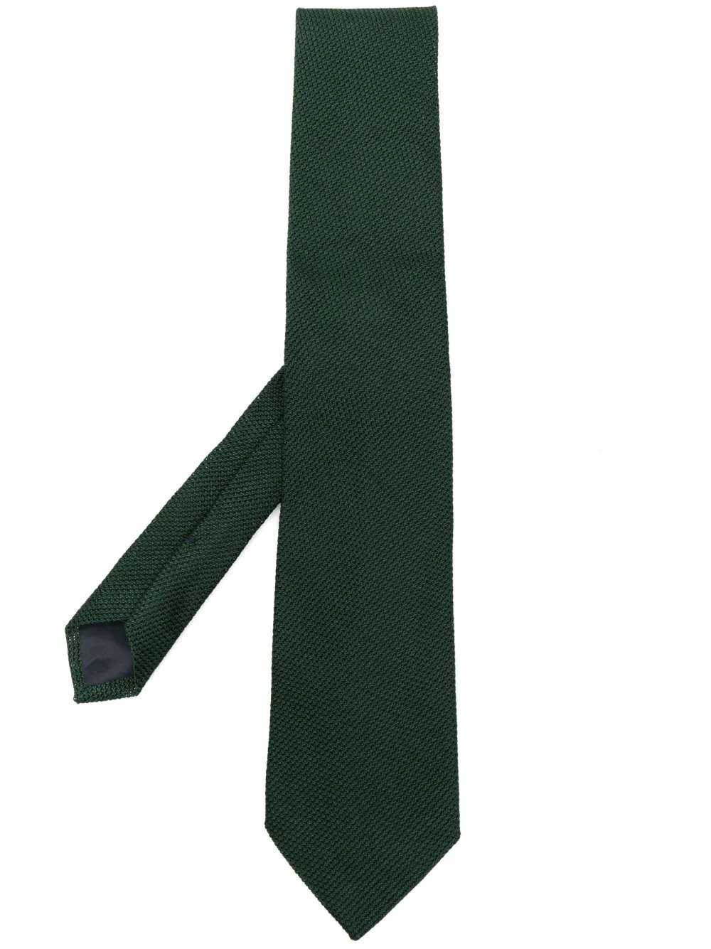 FURSAC pointed-tip patterned silk tie | Green | Image 1