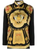 Hermès Pre-Owned 1990s Byzantine print silk shirt - Black