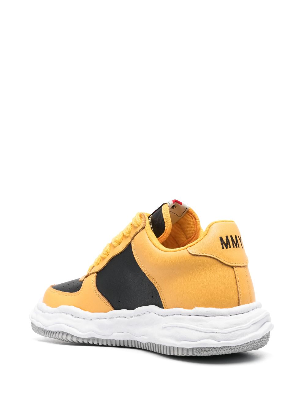 Shop Miharayasuhiro Chunky Low-top Sneakers In Yellow