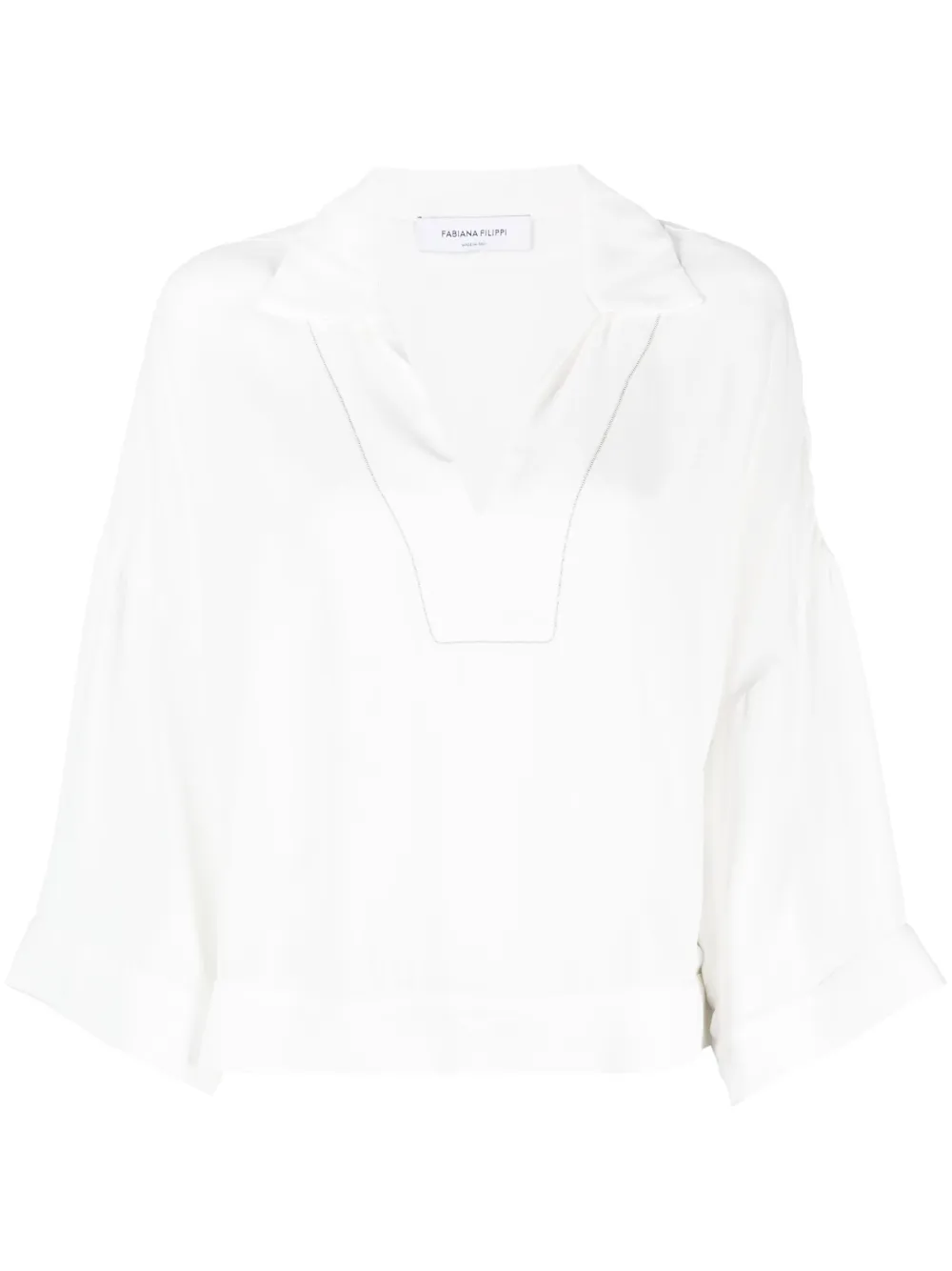 Fabiana Filippi V-neck long-sleeved blouse