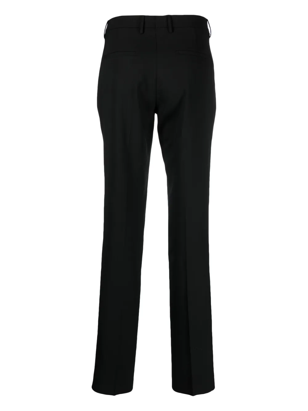 Shop Tagliatore Tailored-cut Trousers In Schwarz